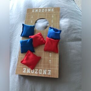Classic Red and Blue tabletop Cornhole Bean Bags Set